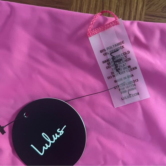 NWT Lulu’s Time To Tan Hot Pink Bikini Set - Picture 10 of 11